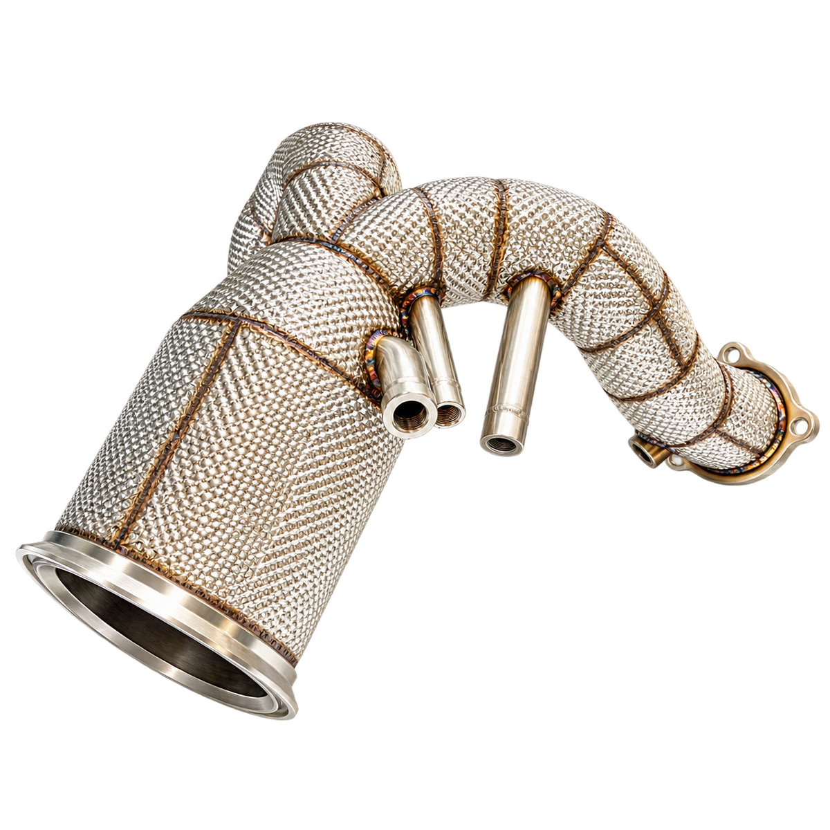 Endura Downpipe Audi Q8 55 TFSI / 60 TFSI 3.0 V6 OPF/GPF - decat of met sportkatalysator – sensoraansluitingen