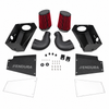 Endura dubbele luchtinlaatset voor Mercedes AMG M177 4.0 V8, met rode filters, zwarte behuizingen, transparante deksels en montagemateriaal