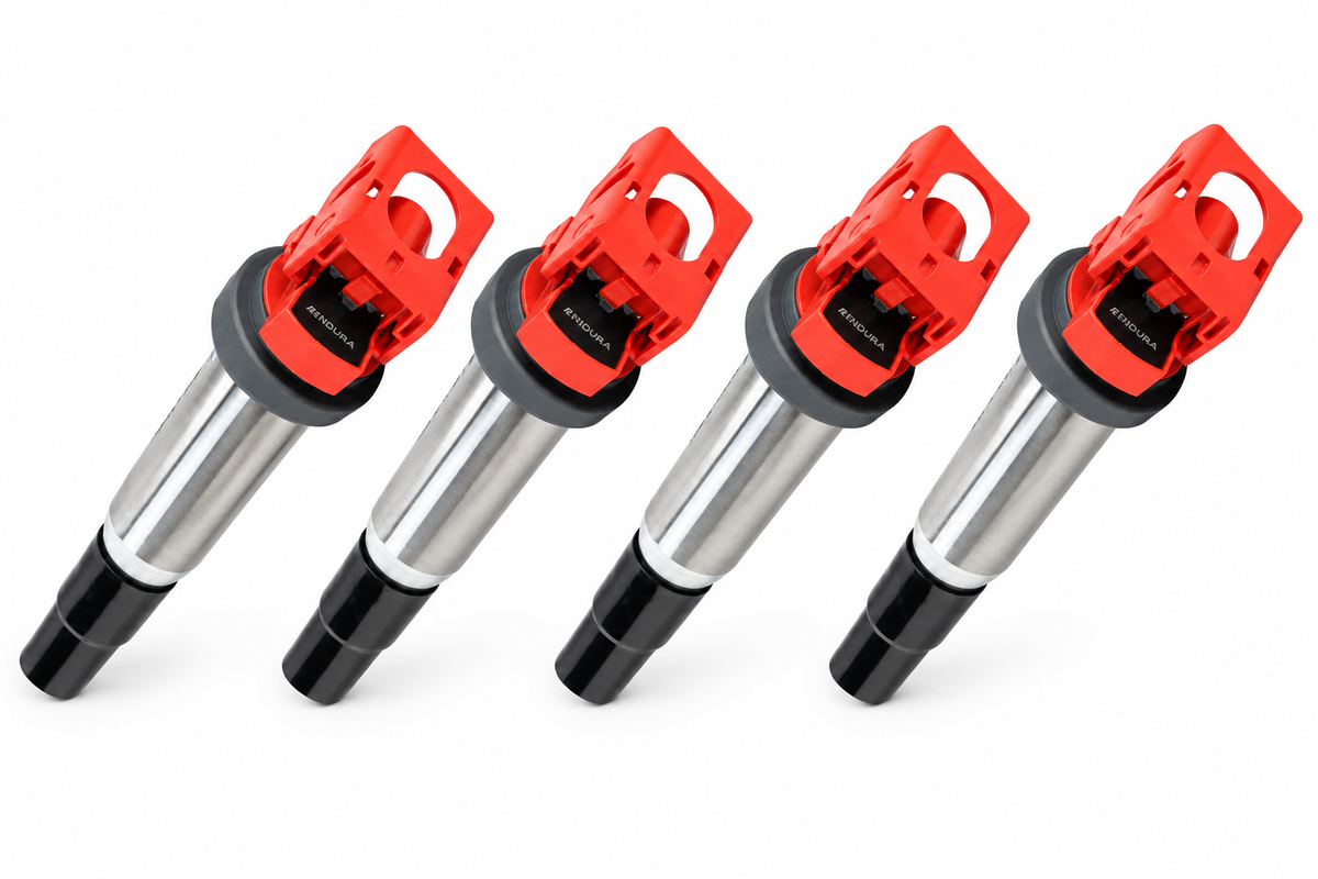 Set van 4 Endura Performance bobines voor BMW N20 en N26, op witte achtergrond