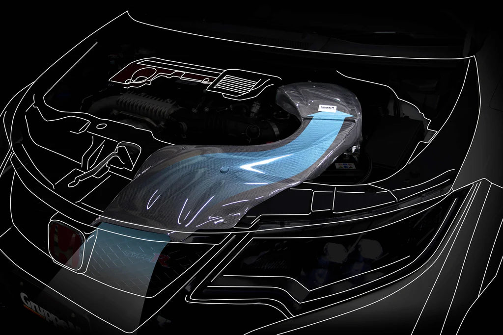 Admisión de aire Ram de carbono del grupo M para Honda Civic R FK2 K20C 2