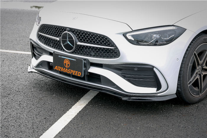 Lèvre avant Armaspeed + diffuseur brillant Mercedes W206 C300 1