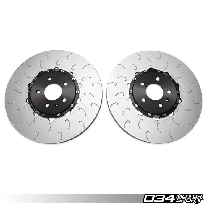 2 Piece Floating Front Brake Rotor Upgrade Kit for Audi B8.5 SQ5 1