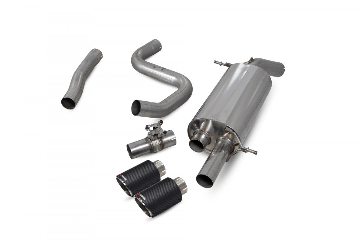 Sistema de escape trasero Scorpion GPF con válvula eléctrica para Ford Mk8 Fiesta ST 03