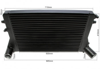 Intercooler kit zwart Audi A3 S3 8P / TT 8J / VW Golf 5 en 6 1K / Seat Leon 1P 3