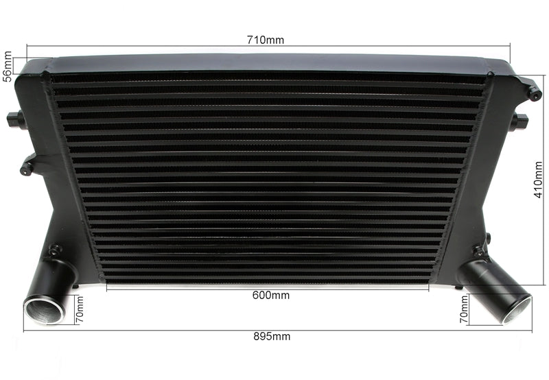 Intercooler kit zwart Audi A3 S3 8P / TT 8J / VW Golf 5 en 6 1K / Seat Leon 1P 3