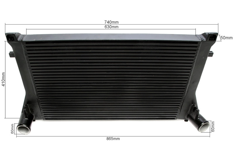 Intercooler zwart VW Golf 7 AU / Audi A3 S3 8V / Seat Leon 5F 2.0 TFSI 3