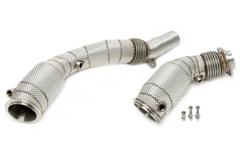 Downpipe met Katalysator en Hitteschild BMW M2 F87 en M3 F80 en M4 F82/F83 S55 B30