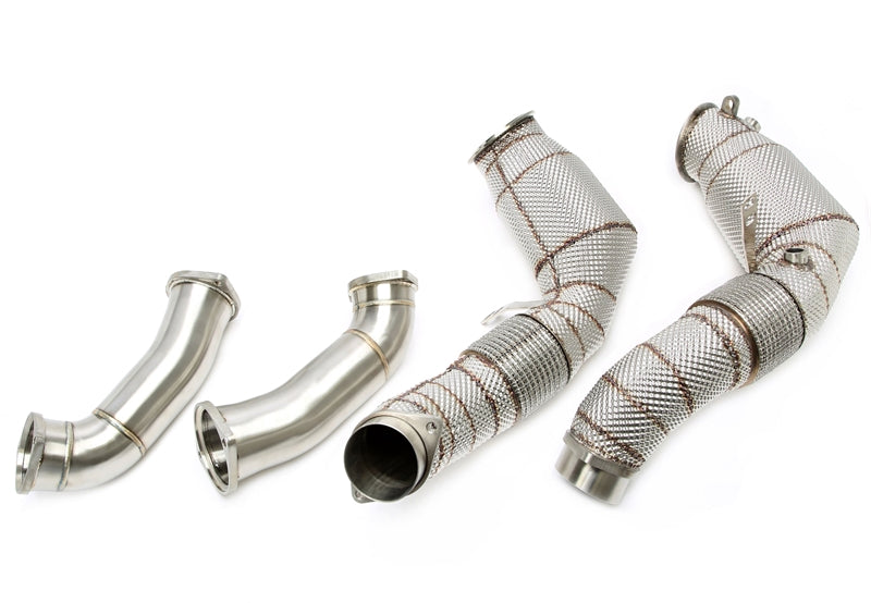 Downpipe met Katalysator en Hitteschild BMW M5 G30/F90 en M8 G14/G15/G16 S63M 4-delig 2