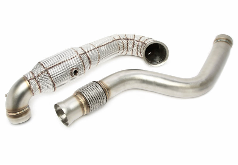 Downpipe met katalysator en hitteschild Mercedes CLA 45 AMG C117 en X117 M133 2