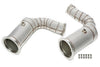 Downpipe met Katalysator en Hitteschild Porsche Cayenne Turbo 9YA 4.0 Biturbo zonder GPF
