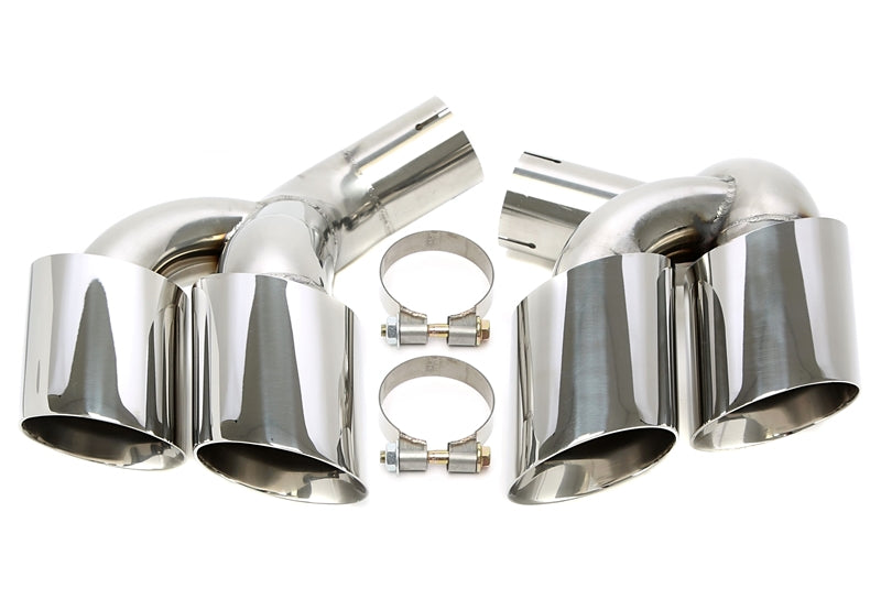 Uitlaatsierstukken ovaal chroom BMW X6 E71
