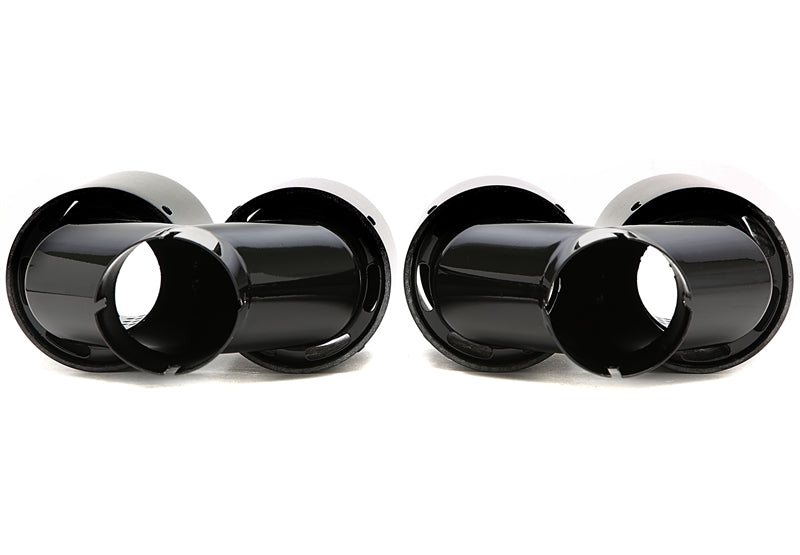 Uitlaatsierstukken zwart BMW 5 Serie F10 en F11 en 6 Serie F12 en F13 3