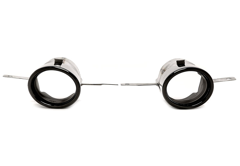 Uitlaatsierstukken single design zwart Mercedes A-Klasse W177 en CLA C118 2