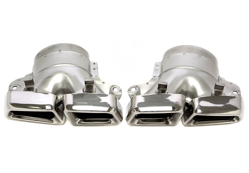 Uitlaatsierstukken double design chroom Mercedes ML-Klasse W166