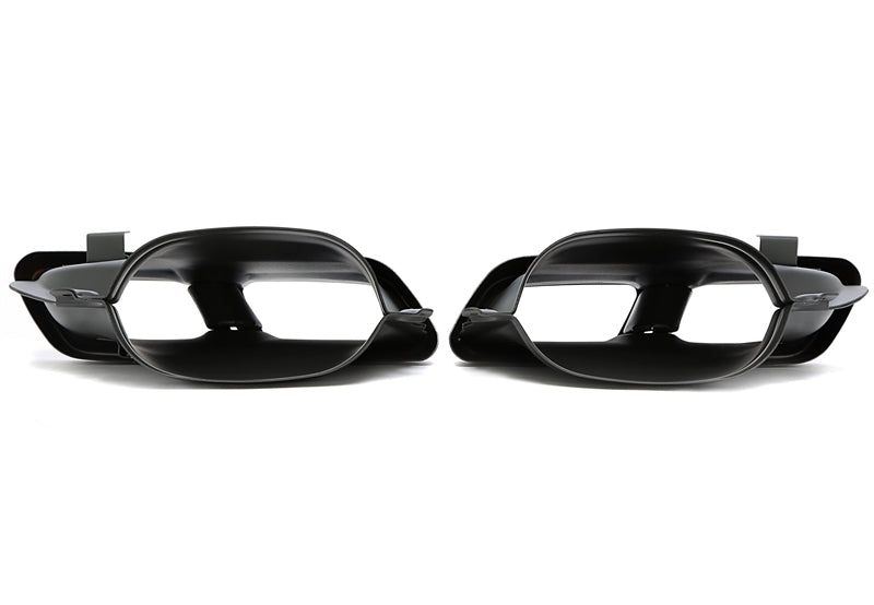Uitlaatsierstukken double design zwart Mercedes C-Klasse W205 en GLC X253 / C253 3