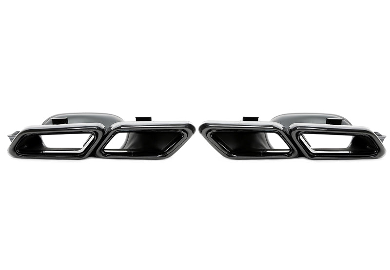 Uitlaatsierstukken double design zwart Mercedes E-Klasse W212 en S-Klasse W222