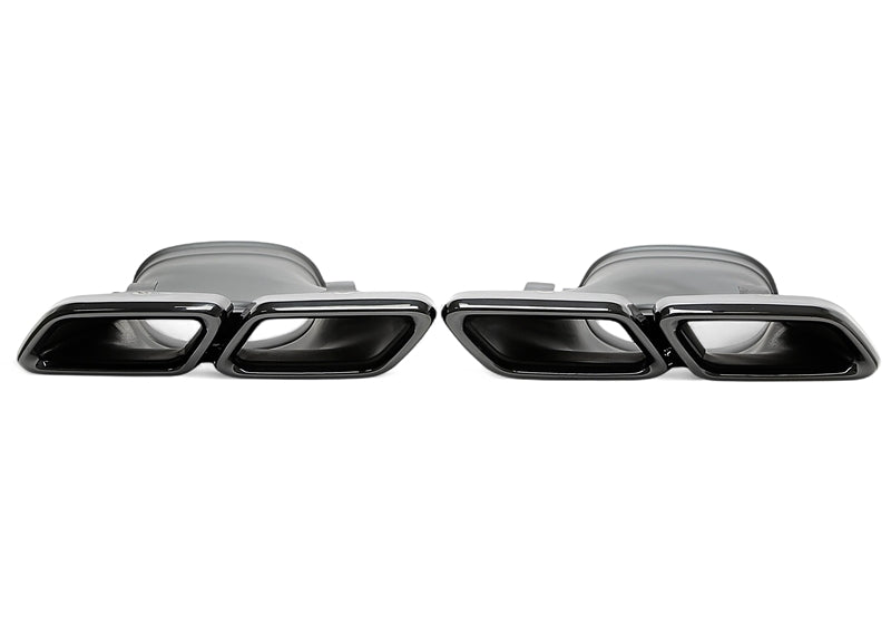 Uitlaatsierstukken double design E63 zwart Mercedes E-Klasse W213 en GLC X253 / C253