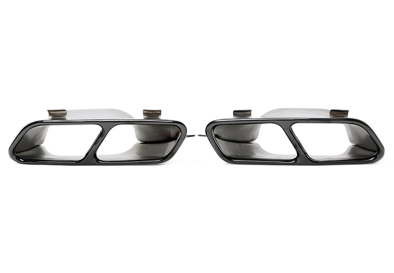 Uitlaatsierstukken double design zwart Mercedes A-Klasse W176