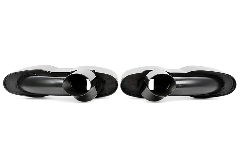 Uitlaatsierstukken double design ovaal zwart om te lassen Mercedes S-Klasse W221 3