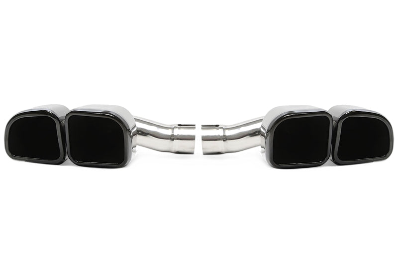 Uitlaatsierstukken double design zwart Porsche Cayenne 9Y0 2