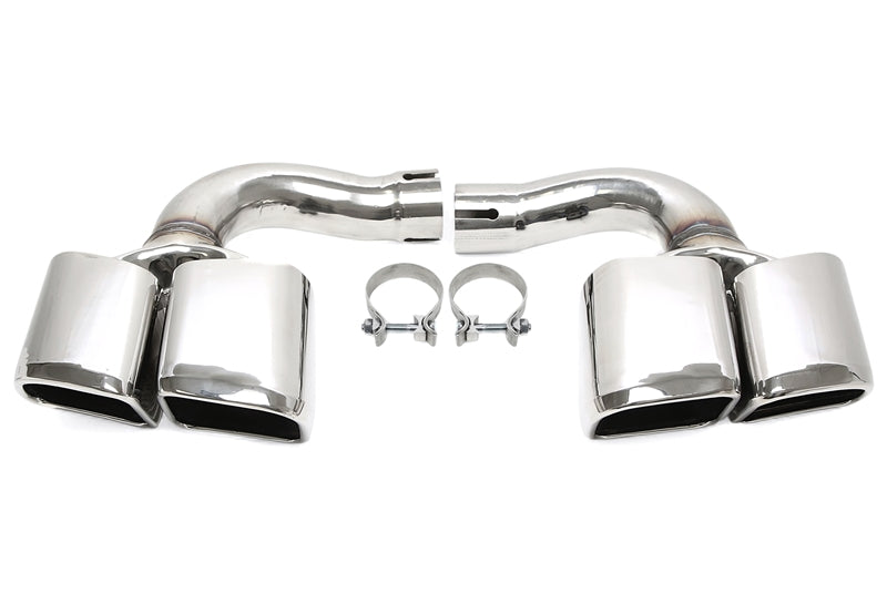 Uitlaatsierstukken double design chroom Porsche Cayenne 9Y0