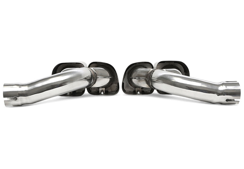 Uitlaatsierstukken double design geborsteld 85/90mm Porsche Cayenne 9Y0 3