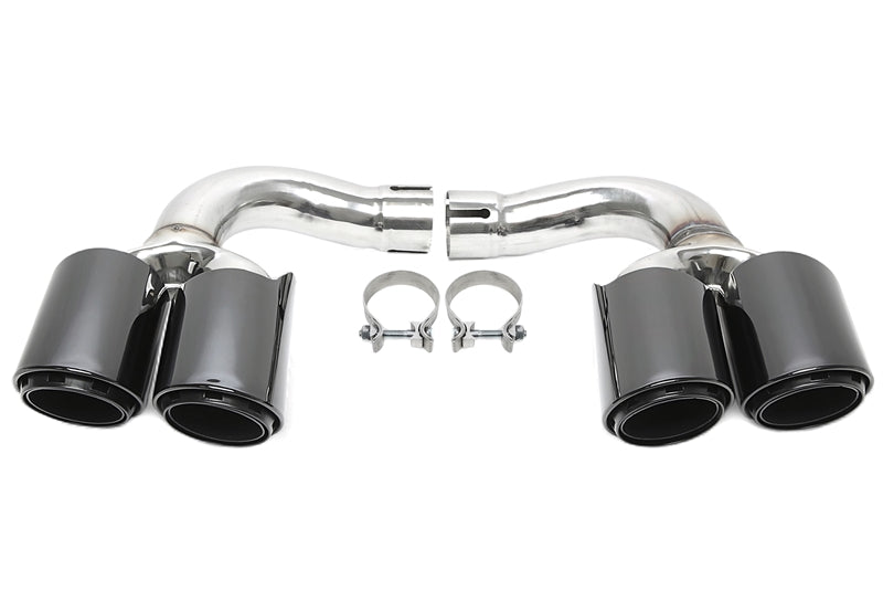 Uitlaatsierstukken 3 inch uitvoering zwart Porsche Cayenne 9Y0