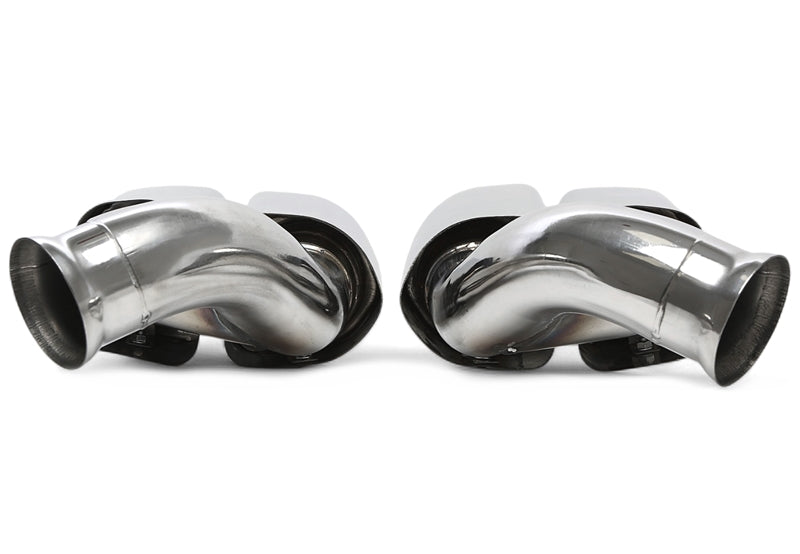 Uitlaatsierstukken double design vierkant chroom Porsche Cayenne 958.2 / 92A 3