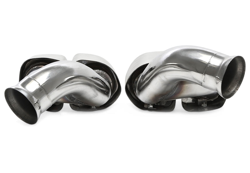 Uitlaatsierstukken double design vierkant geborsteld Porsche Cayenne 958.2 / 92A 3