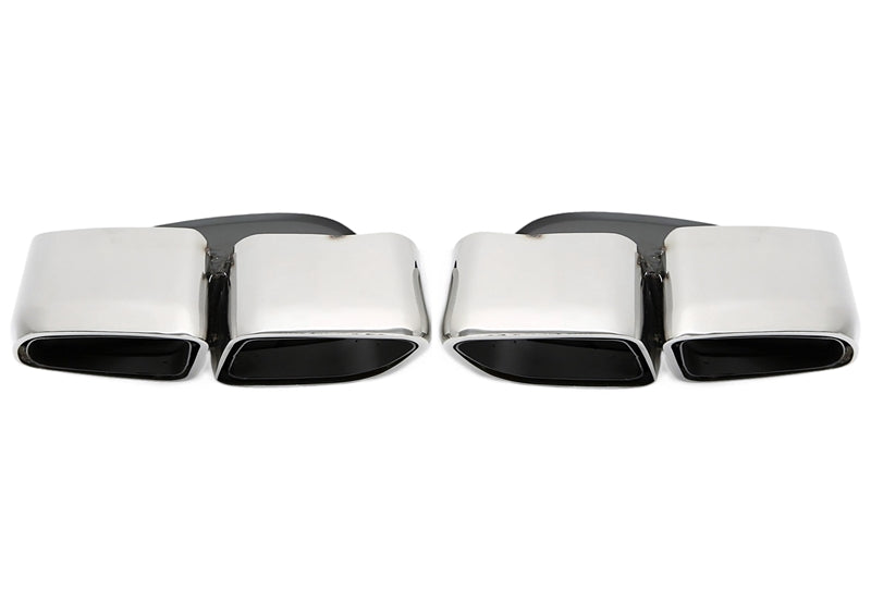 Uitlaatsierstukken double design vierkant chroom Porsche Panamera 971