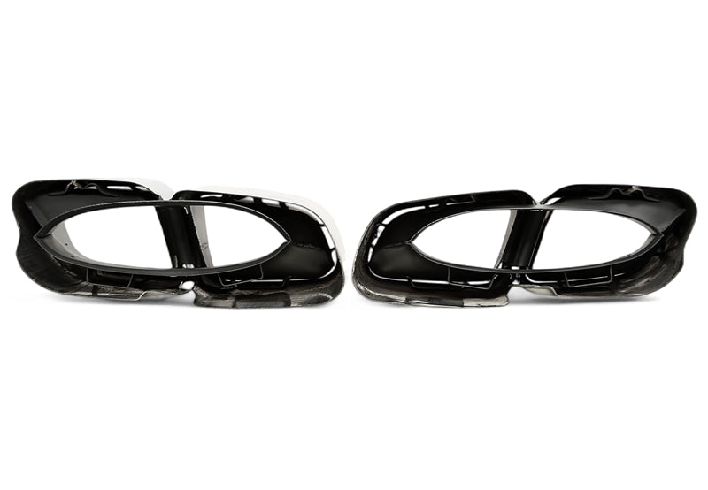 Uitlaatsierstukken double design vierkant chroom Porsche Panamera 971 3
