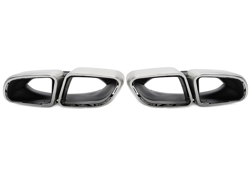 Uitlaatsierstukken double design vierkant geborsteld Porsche Panamera 971 2