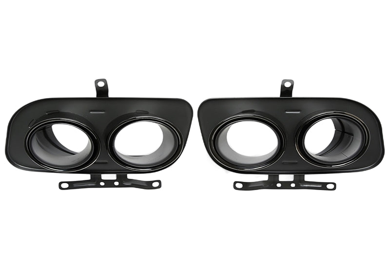 Uitlaatsierstukken double design zwart Porsche 911 992 2