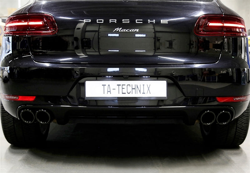 Uitlaatsierstukken double design zwart Porsche Macan 95B 2014 tot 09.2018 4