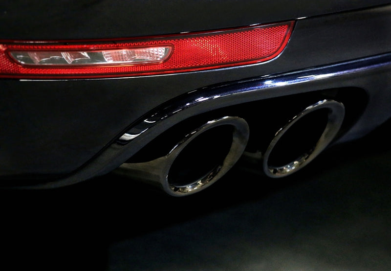 Uitlaatsierstukken double design zwart Porsche Macan 95B 2014 tot 09.2018 5