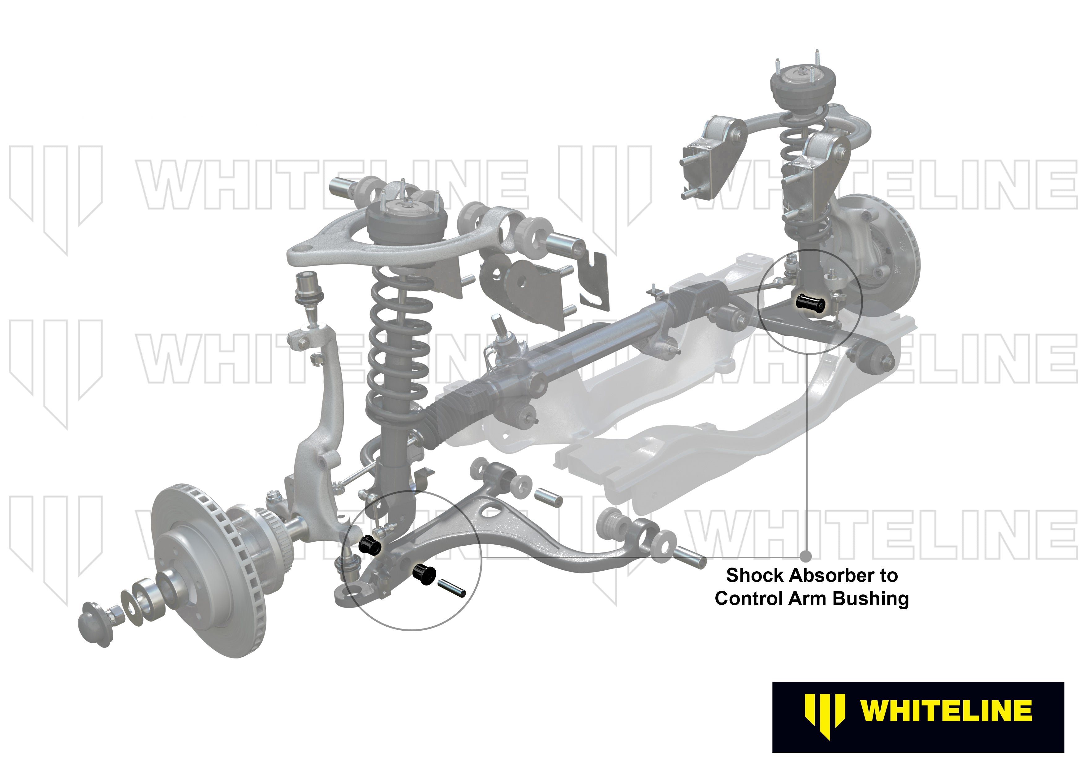 Whiteline Schokdemper kit Nissan GTR R35