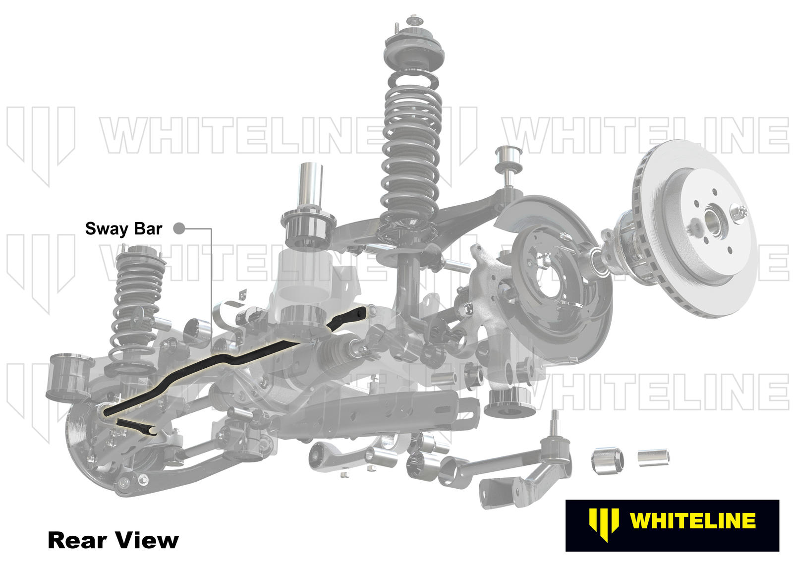Whiteline Verstelbare achterste stabilisatorstang BMW 3 Series