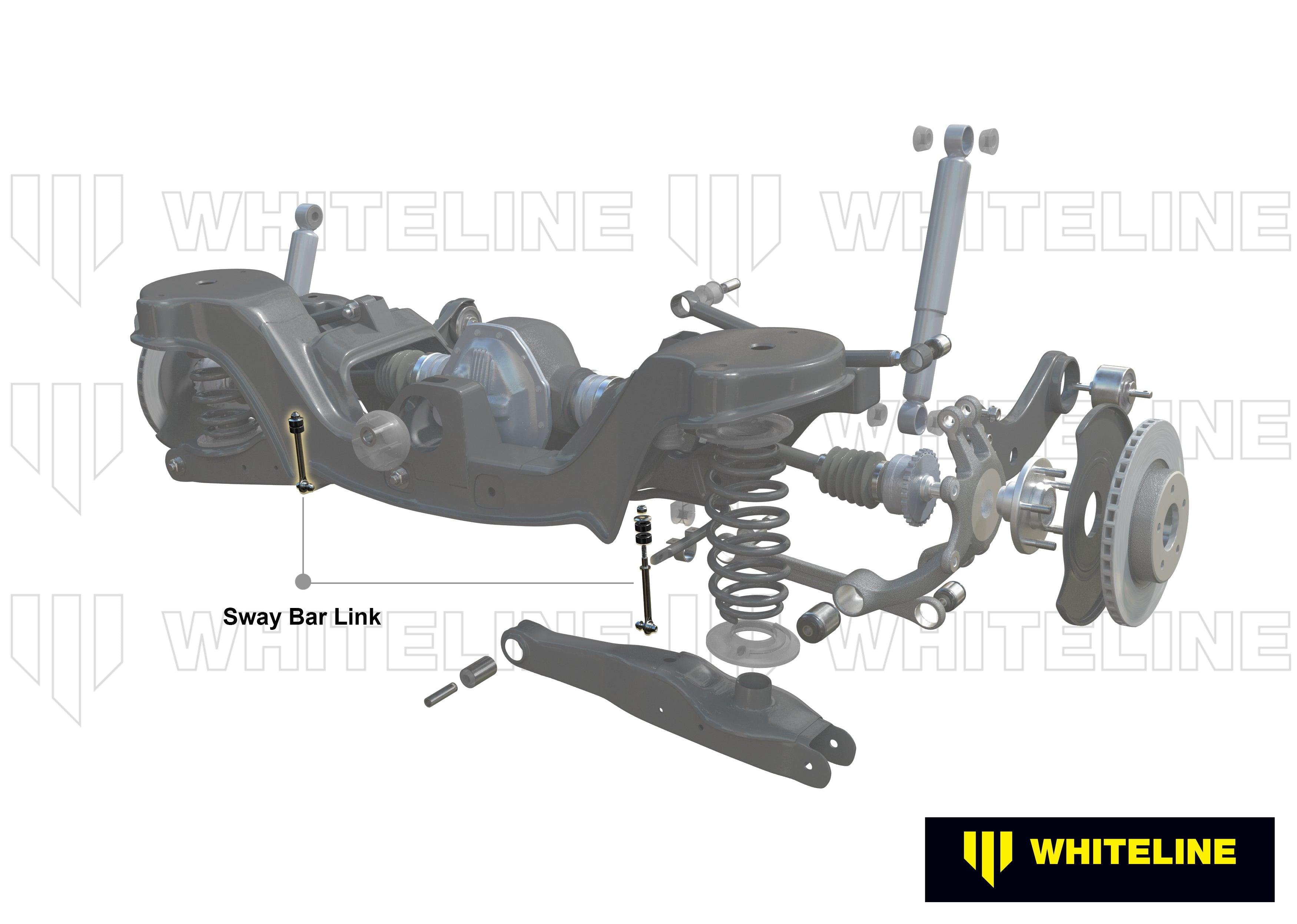 Whiteline Verstelbare achterste stabilisatorstang Ford Focus 2 ST