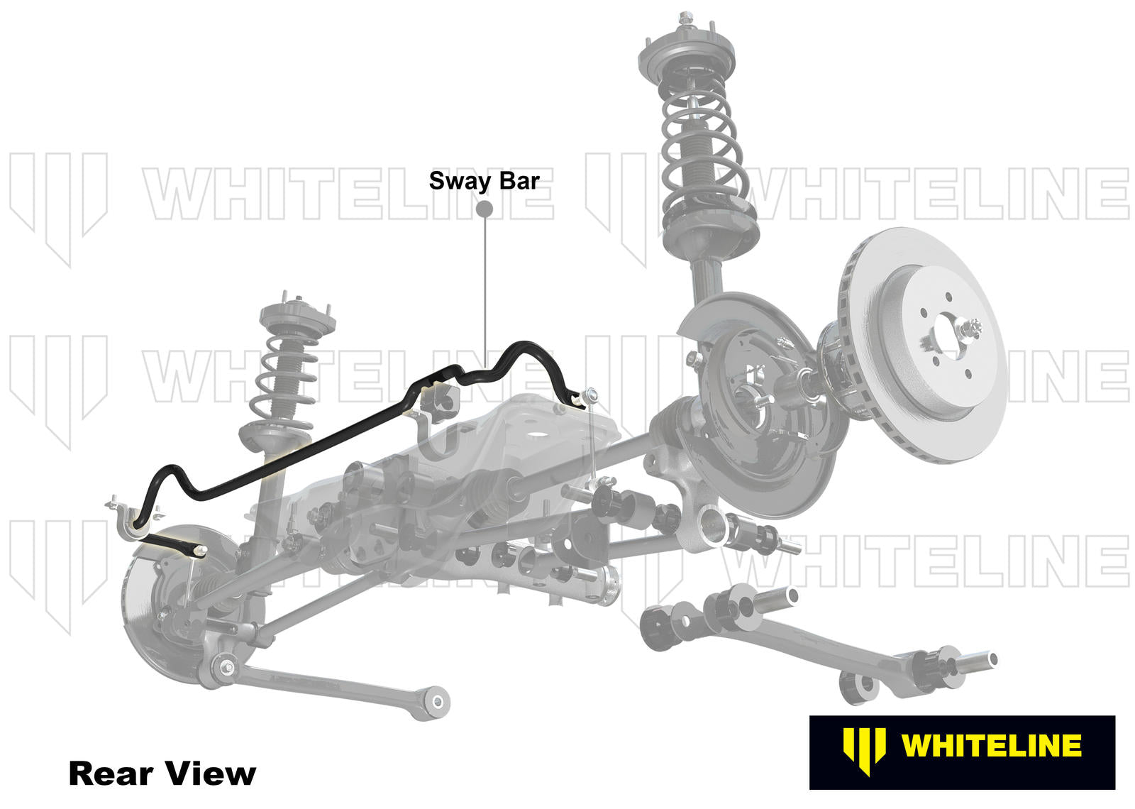 Whiteline Verstelbare achterste stabilisatorstang Subaru Impreza GC8