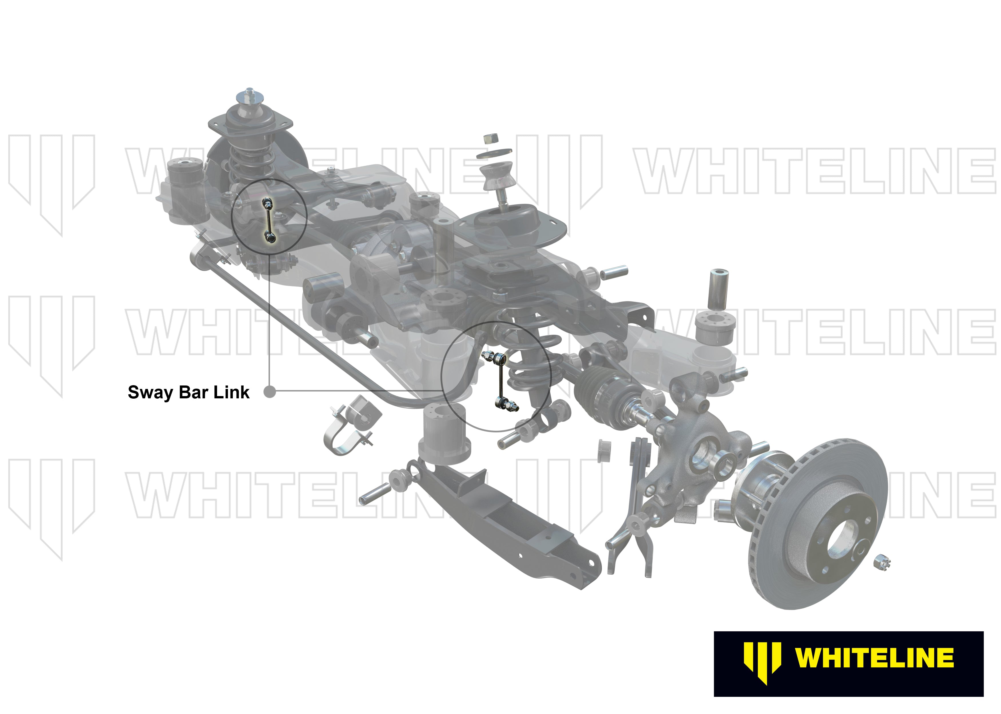 Whiteline Verstelbare stabilisatorstang links Mercedes A45 / CLA 45 AMG W176