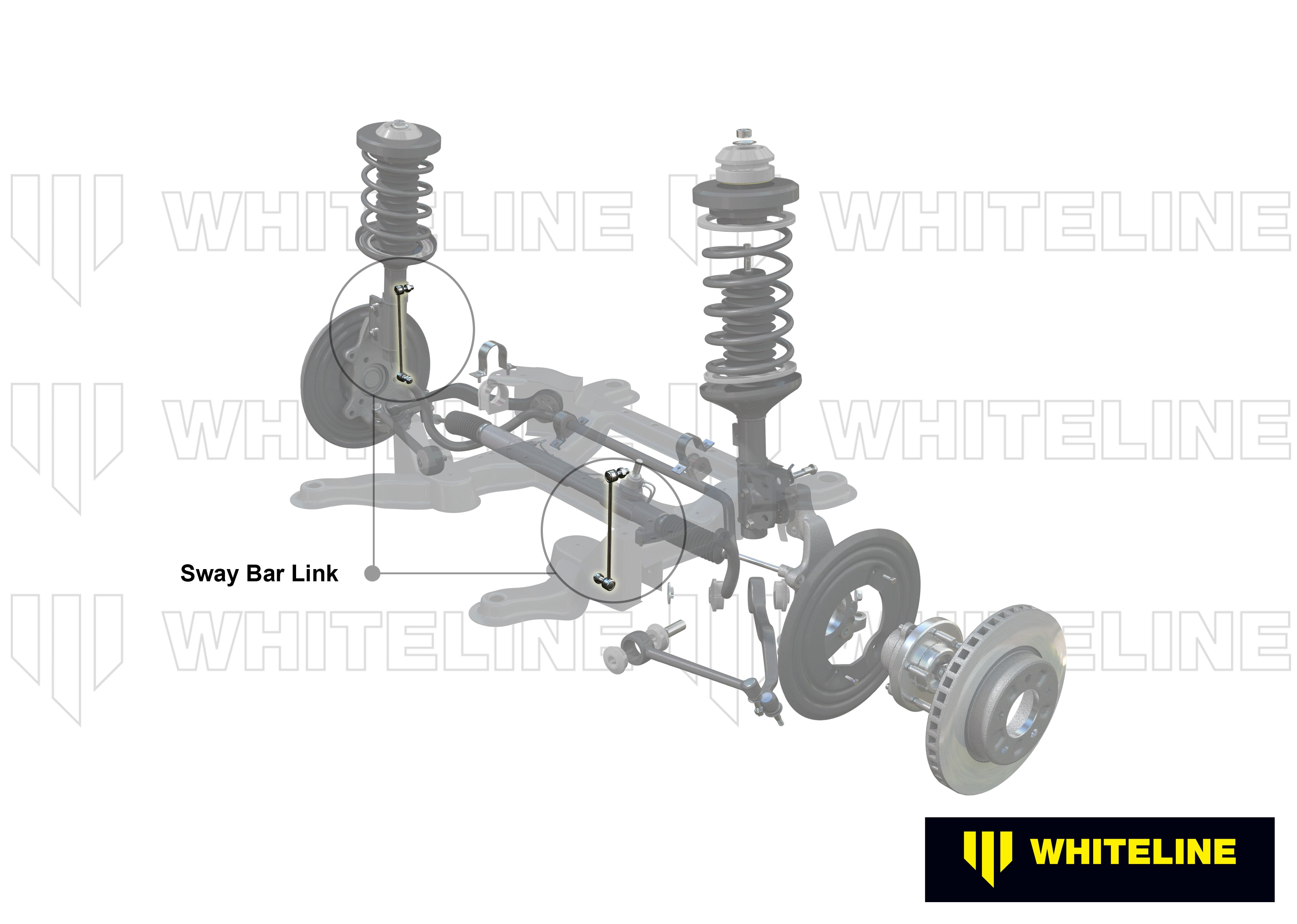 Whiteline Verstelbare stabilisatorstang links Toyota Supra A90 MK5
