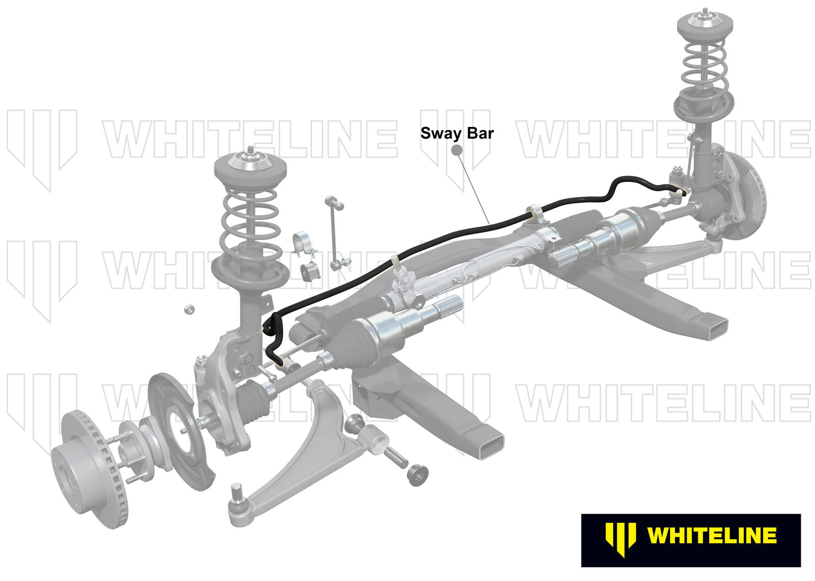 Whiteline Verstelbare voorste anti-roll bar Honda Civic Type R FK8 / FL5