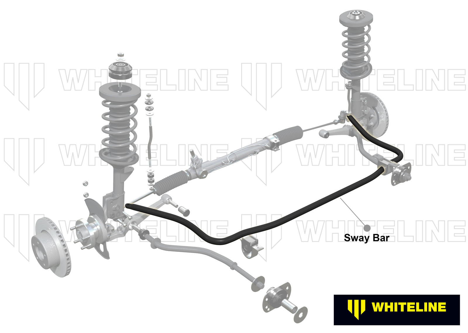 Whiteline Verstelbare voorste anti-roll bar Nissan 200sx S14