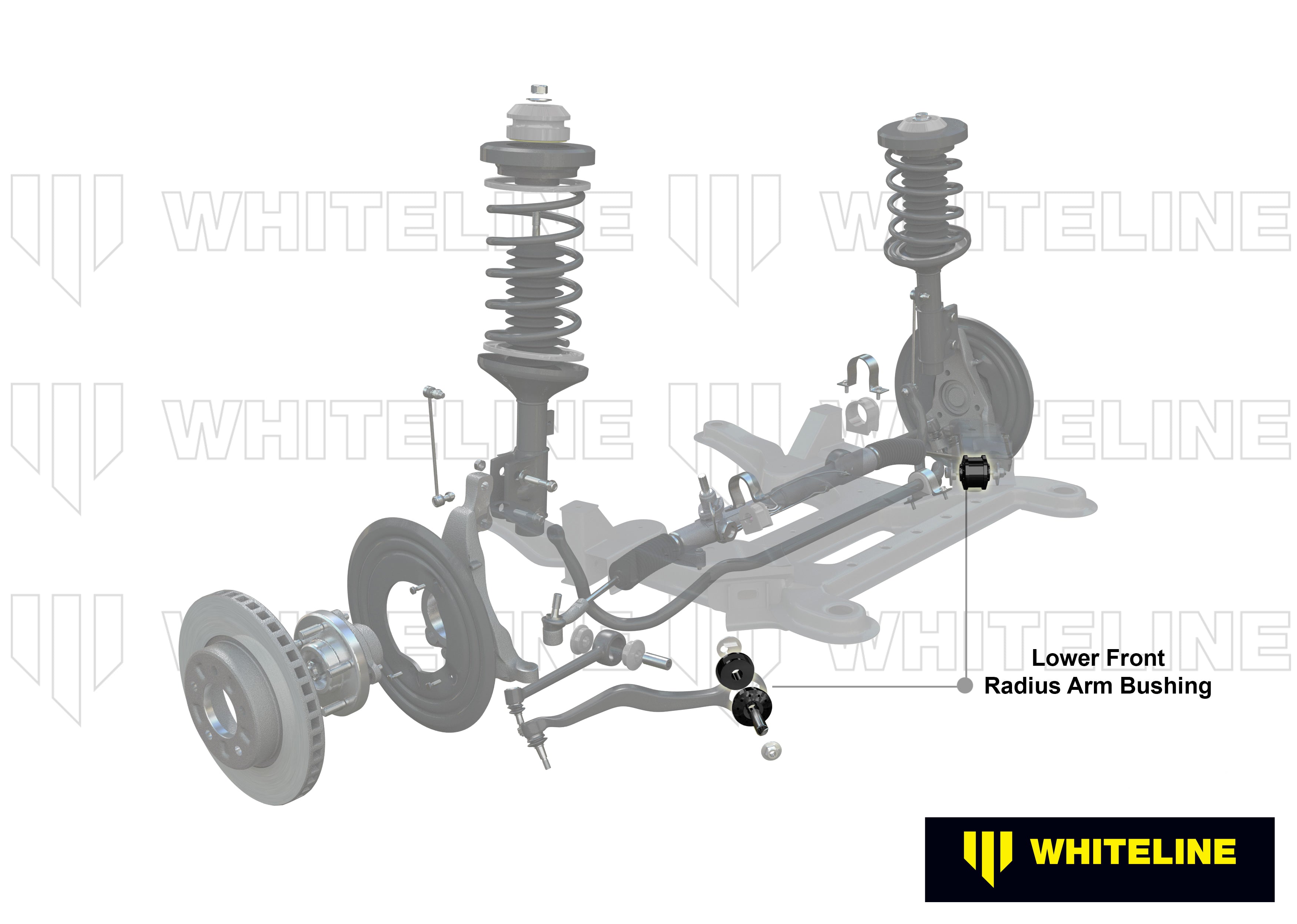 Whiteline Voorste radiusarm lager BMW 1M / 135i E8x en M3 / 335i E9x
