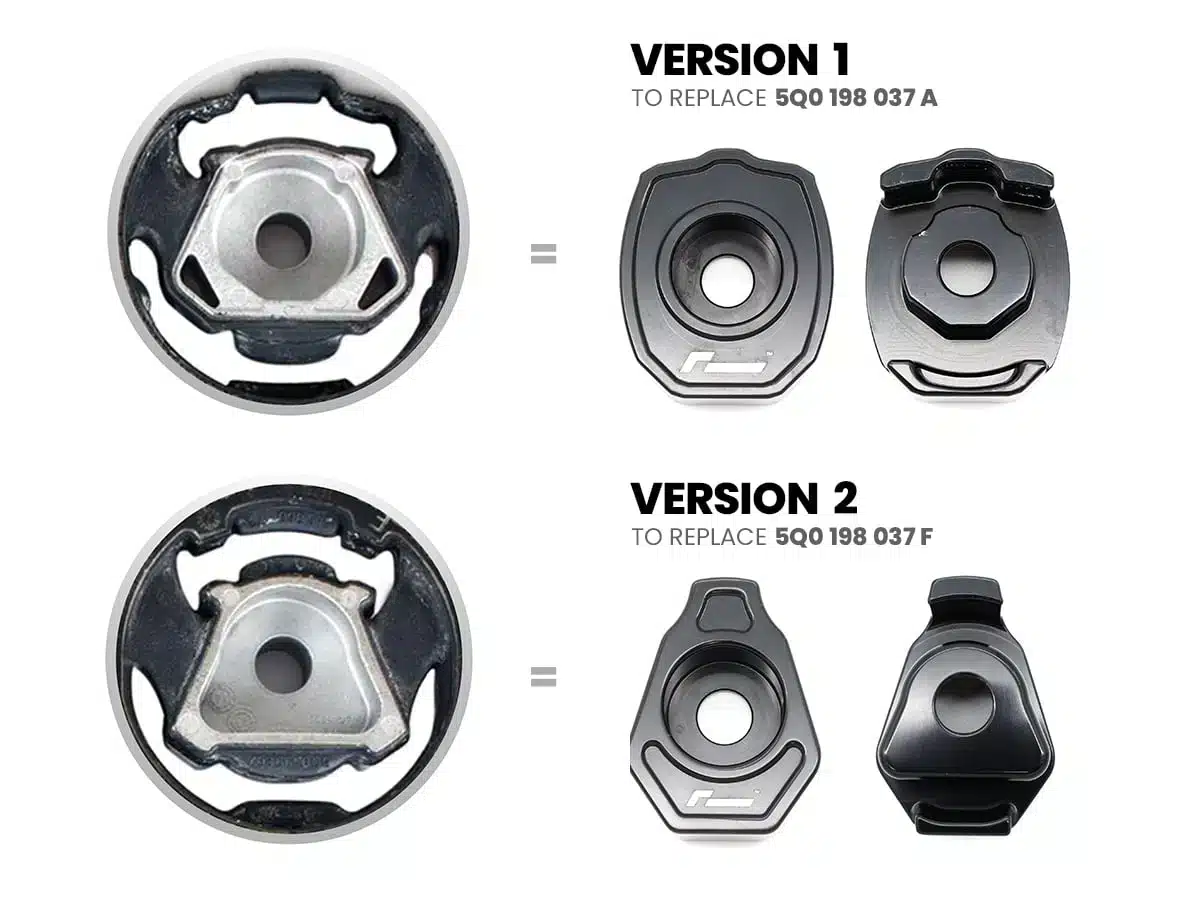 Racingline Support Moteur Inférieur Twin Dogbone Inserts VAG 2