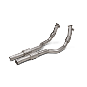 Conjunto de tubos de ligação Akrapovic em aço inoxidável Audi Rs6 Avant C8