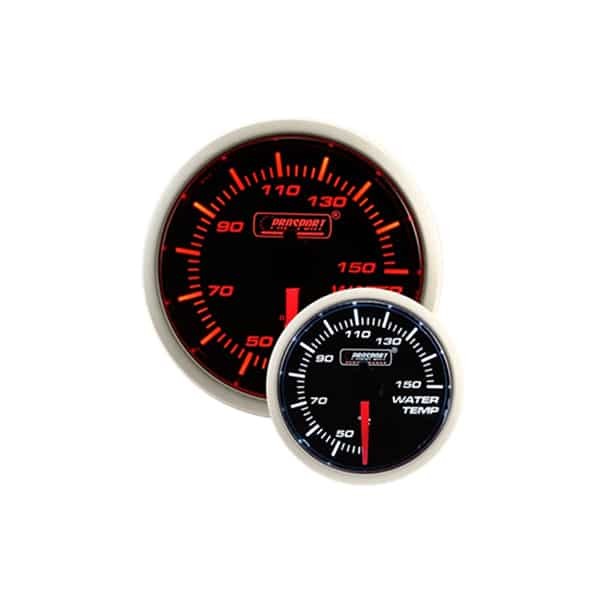 Termometro per acqua Prosport da 52 mm rosso bianco