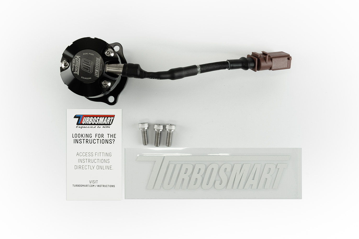 Turbosmart - Válvula de expansión compacta EM de doble puerto - Golf 7R / GTI / S3 8V VAG 2.0 TFSI EA888.3