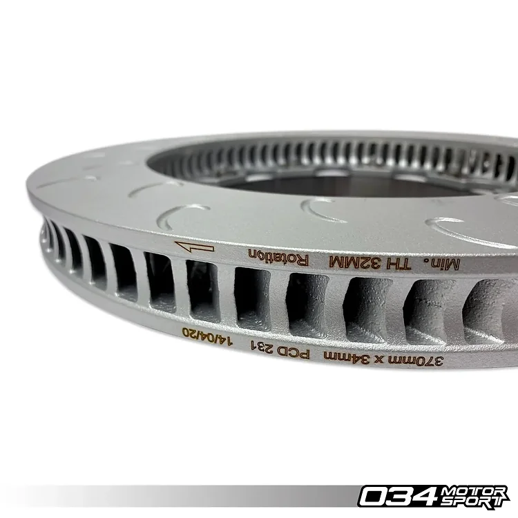 034 Motorsport 2 Delige Zwevende Voorremmen Upgrade Kit Audi RS3 8.5V 5