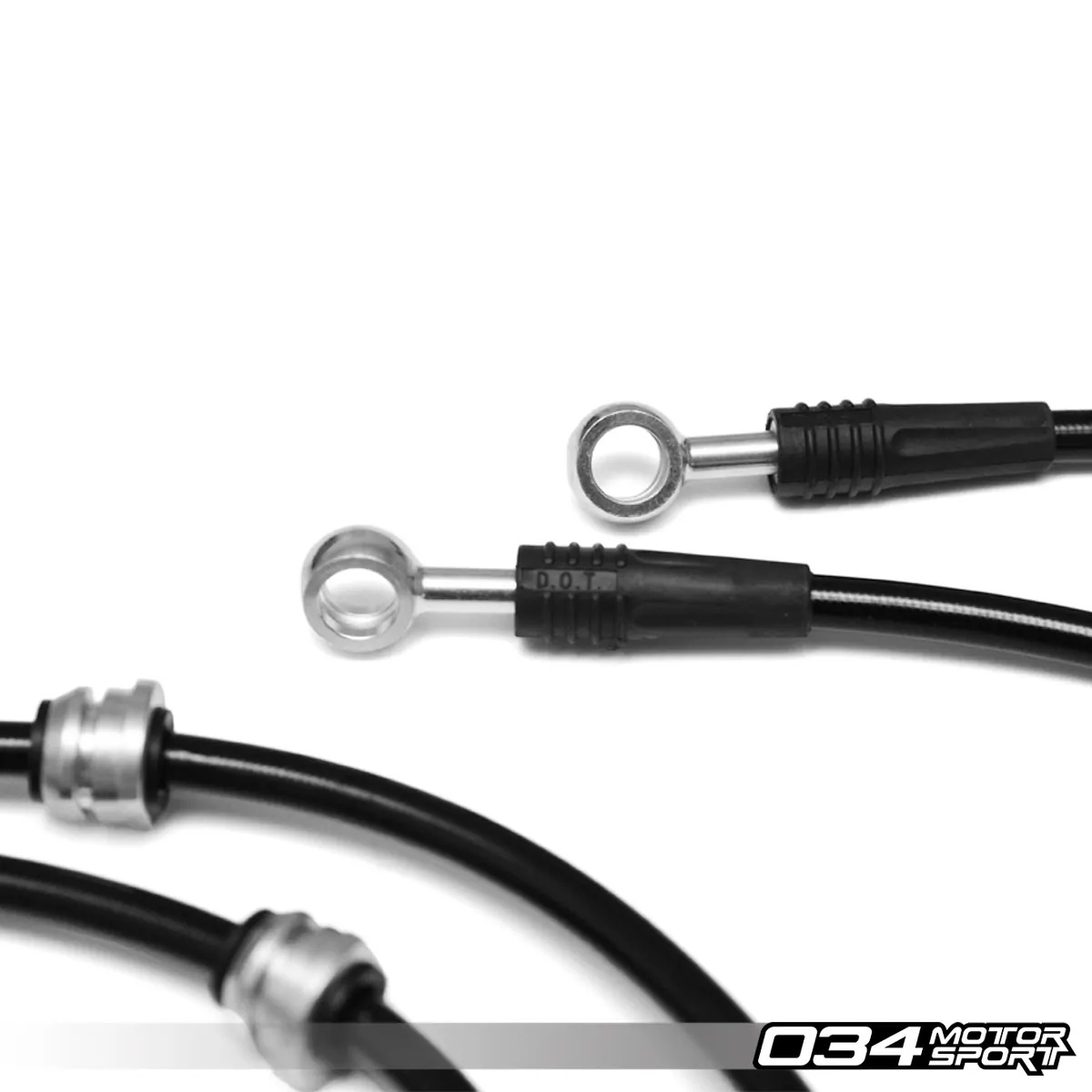 034 Motorsport stainless steel braided brake lines Kit Audi A3 02